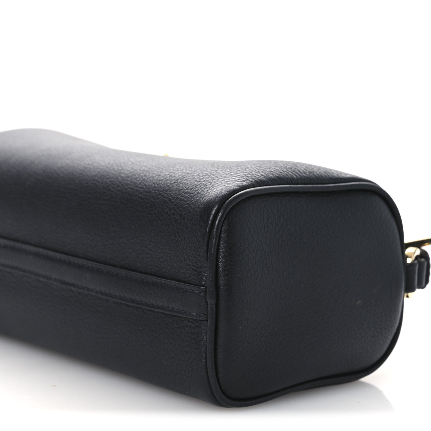 Prada Calfskin Triangle Pouch Shoulder Bag Black 10 of 12