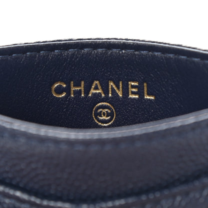 Chanel Caviar Quilted Card Holder Navy 7 of 10