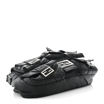 Fendi Econyl Cuoio Romano Multipocket Baguette Black 4 of 11