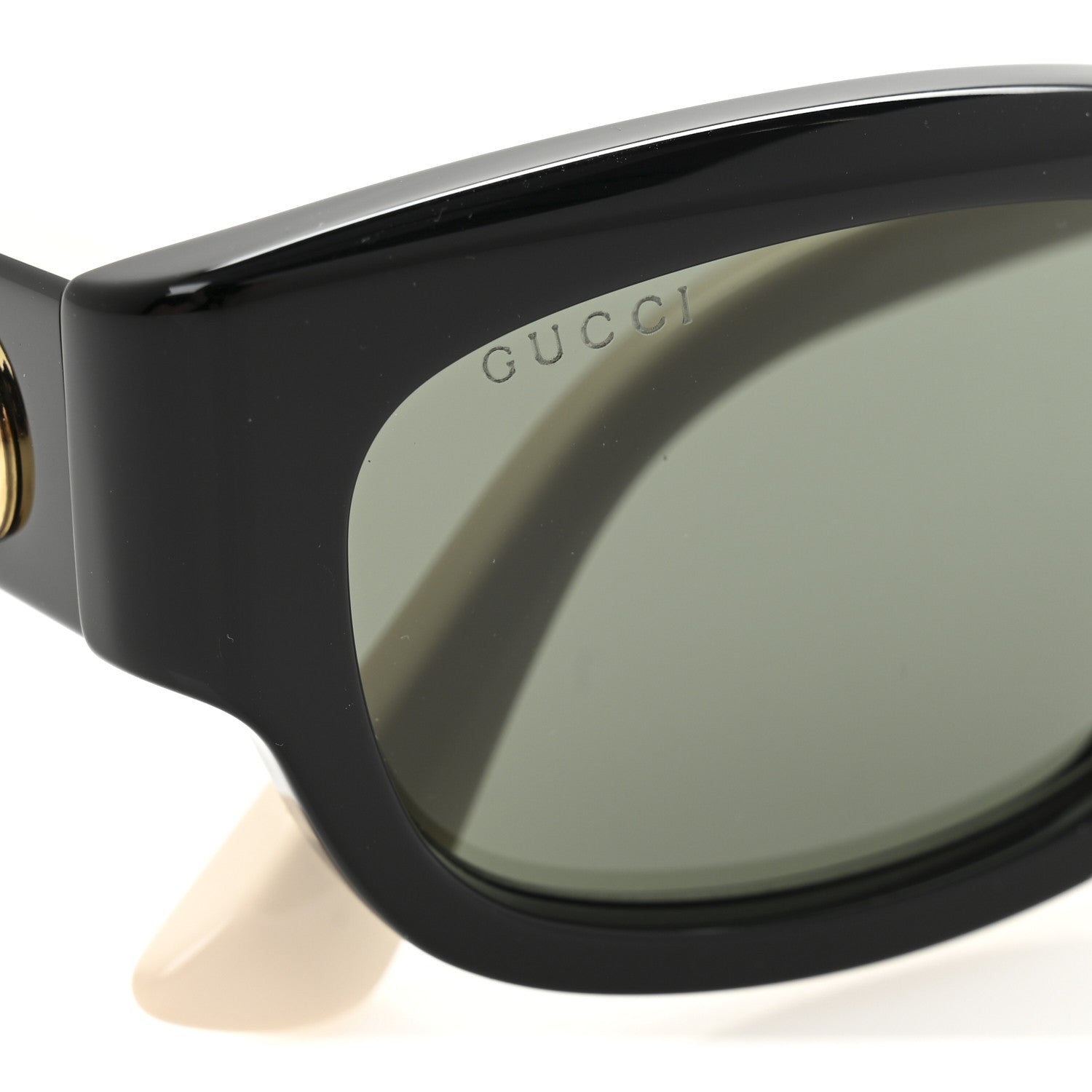Gucci Acetate Square Frame Sunglasses GG1667SK Black White 8 of 9