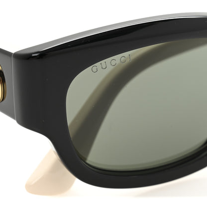 Gucci Acetate Square Frame Sunglasses GG1667SK Black White 8 of 9