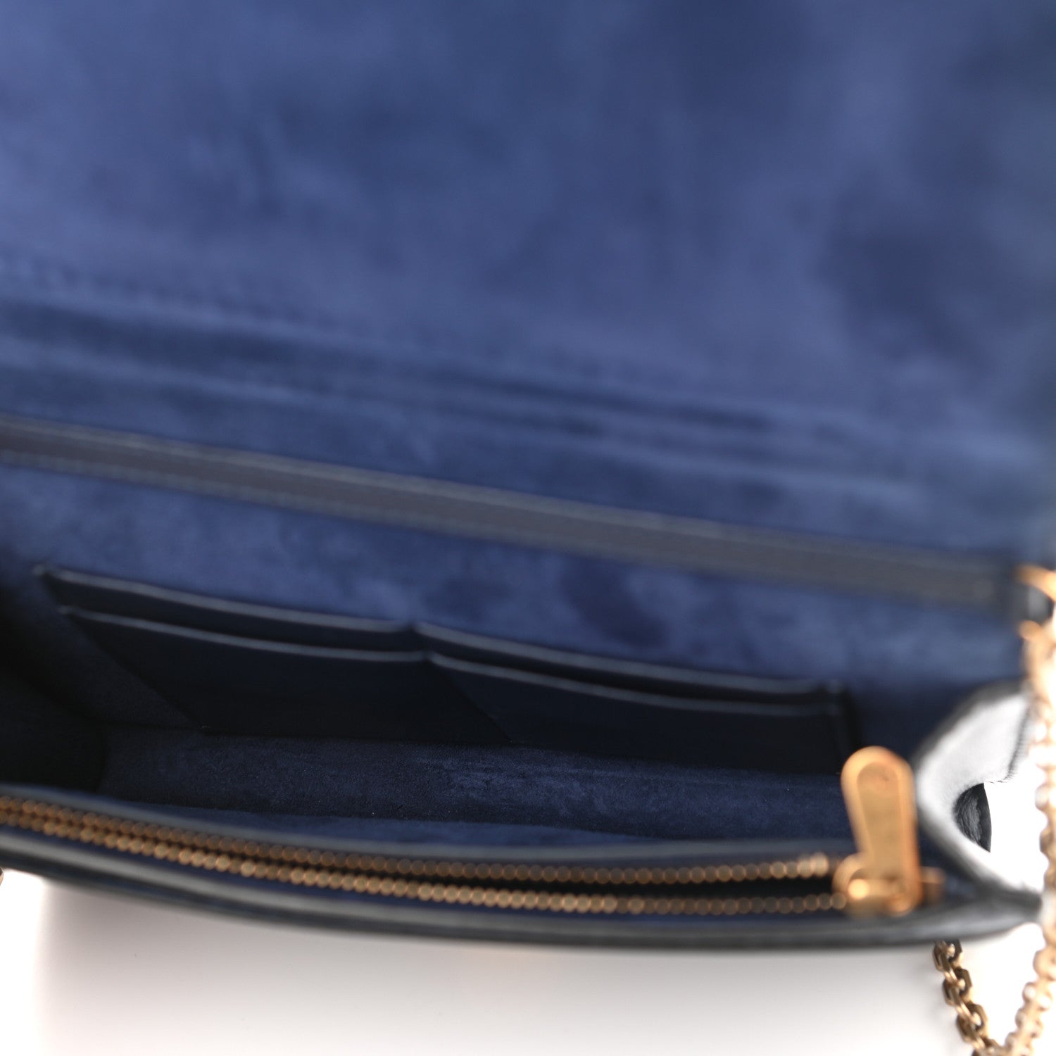 Christian Dior Calfskin J'Adior Wallet on Chain Pouch Navy Blue 5 of 9