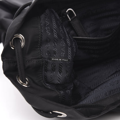 Prada Tessuto Nylon Saffiano Medium Backpack Black 6 of 9