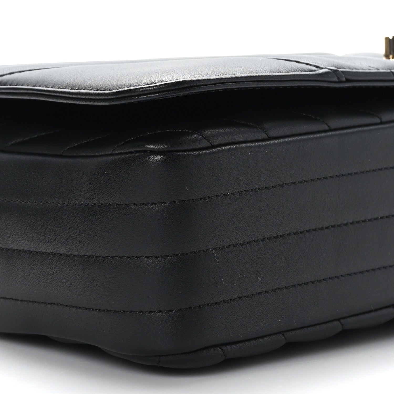 Chanel Calfskin Chevron Quilted Large Statement Flap Black 8 of 9