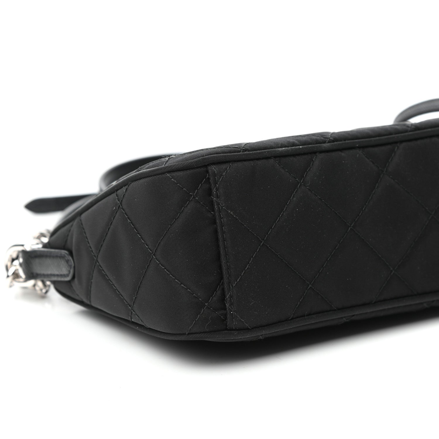 Prada Nylon Tessuto Impuntu Quilted Crossbody Bag Black 8 of 9