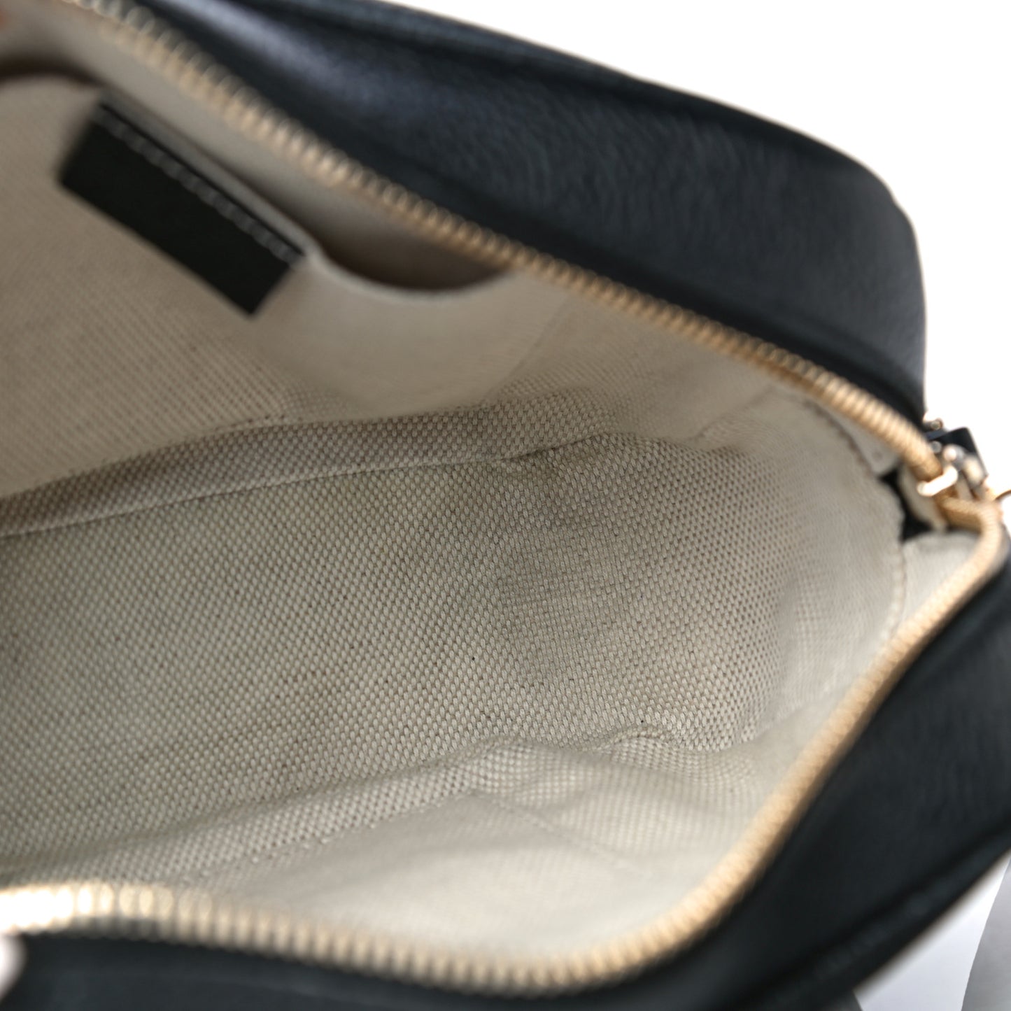 Pebbled Calfskin Small Soho Disco Bag Black