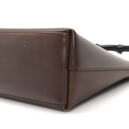 Gucci Calfskin Bamboo Shoulder Bag Brown 12 of 14