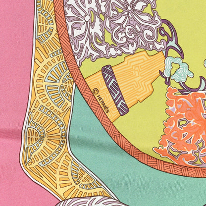 Hermes Silk Art De Steppes Scarf 90 3 of 6