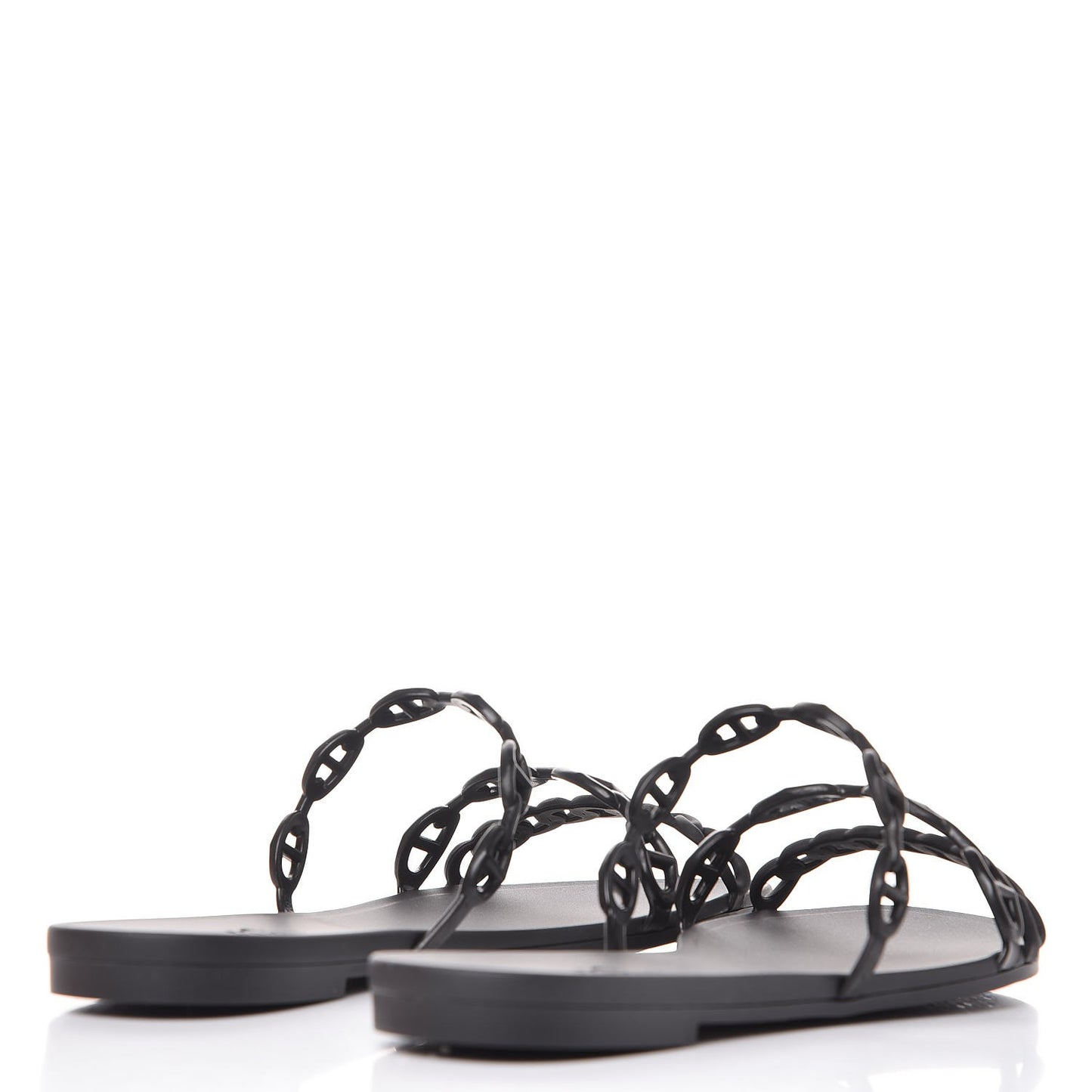 Rubber Chaine d'Ancre Rivage Sandals 39 Black