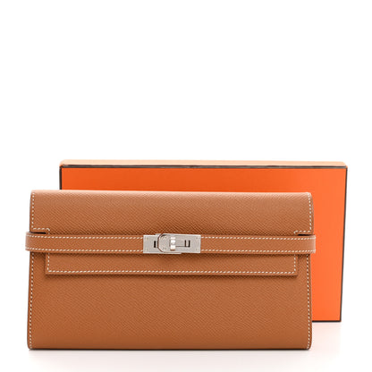 Hermes Epsom Kelly Longue Wallet Gold 9 of 9
