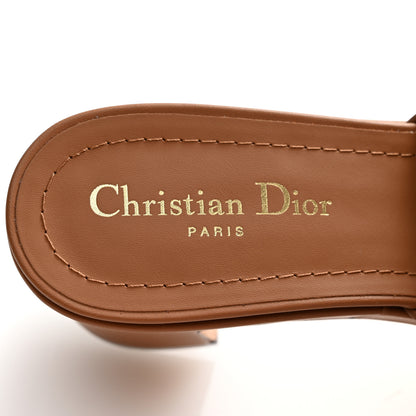 Christian Dior Calfskin 30 Montaigne Mid-Heel Slide Sandals 40 Cuir 8 of 10