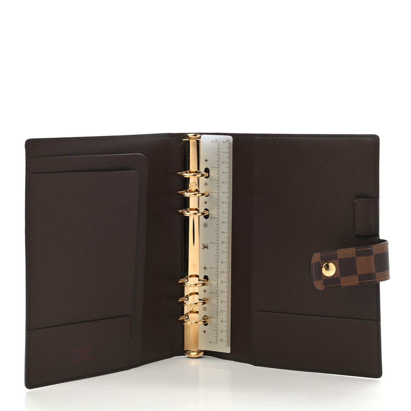 Damier Ebene Large Ring Agenda Cover