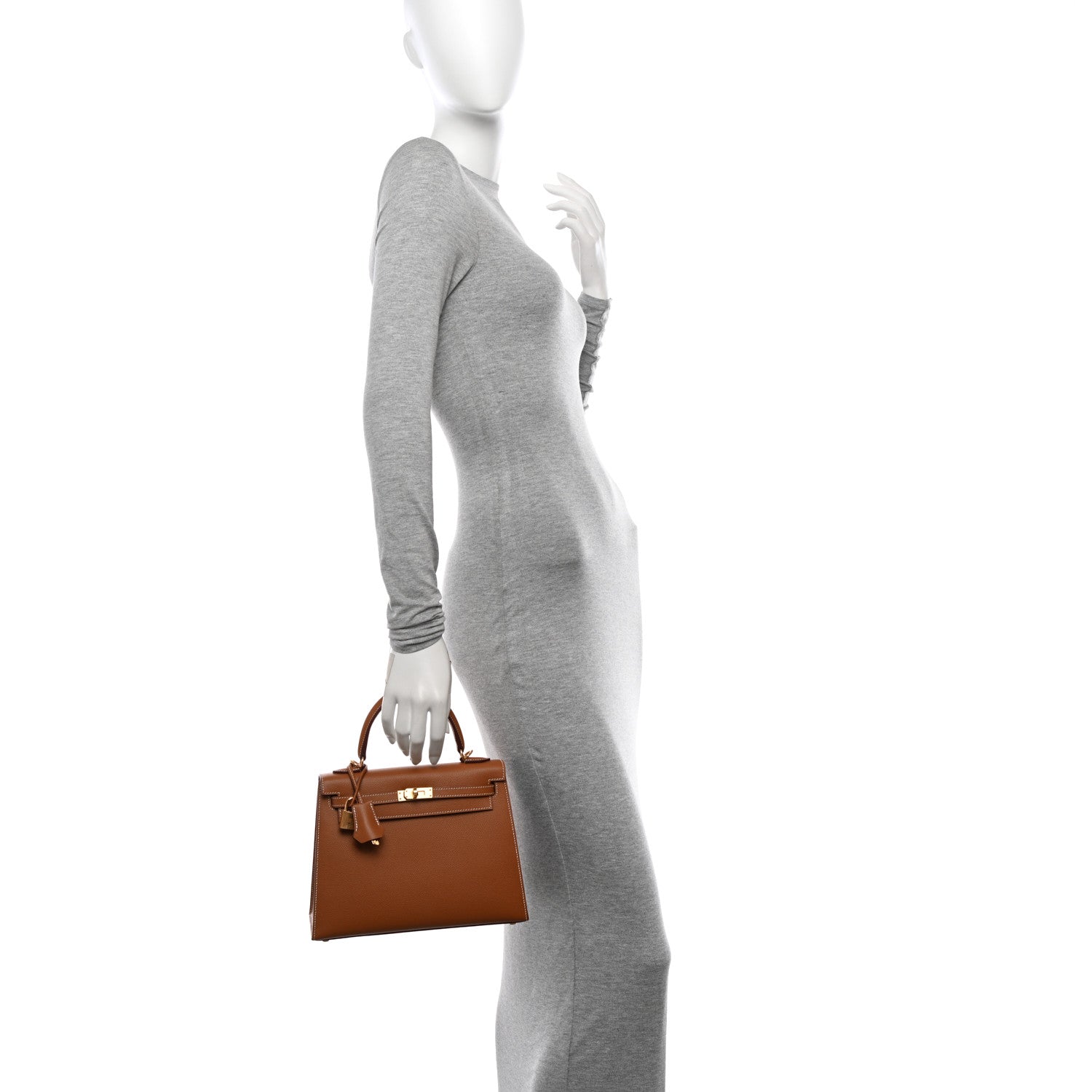Hermes Epsom Kelly Sellier 25 Gold 2 of 12