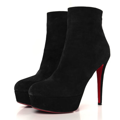 Christian Louboutin Veau Velours Bianca 130 Ankle Booties 39 Black 4 of 8