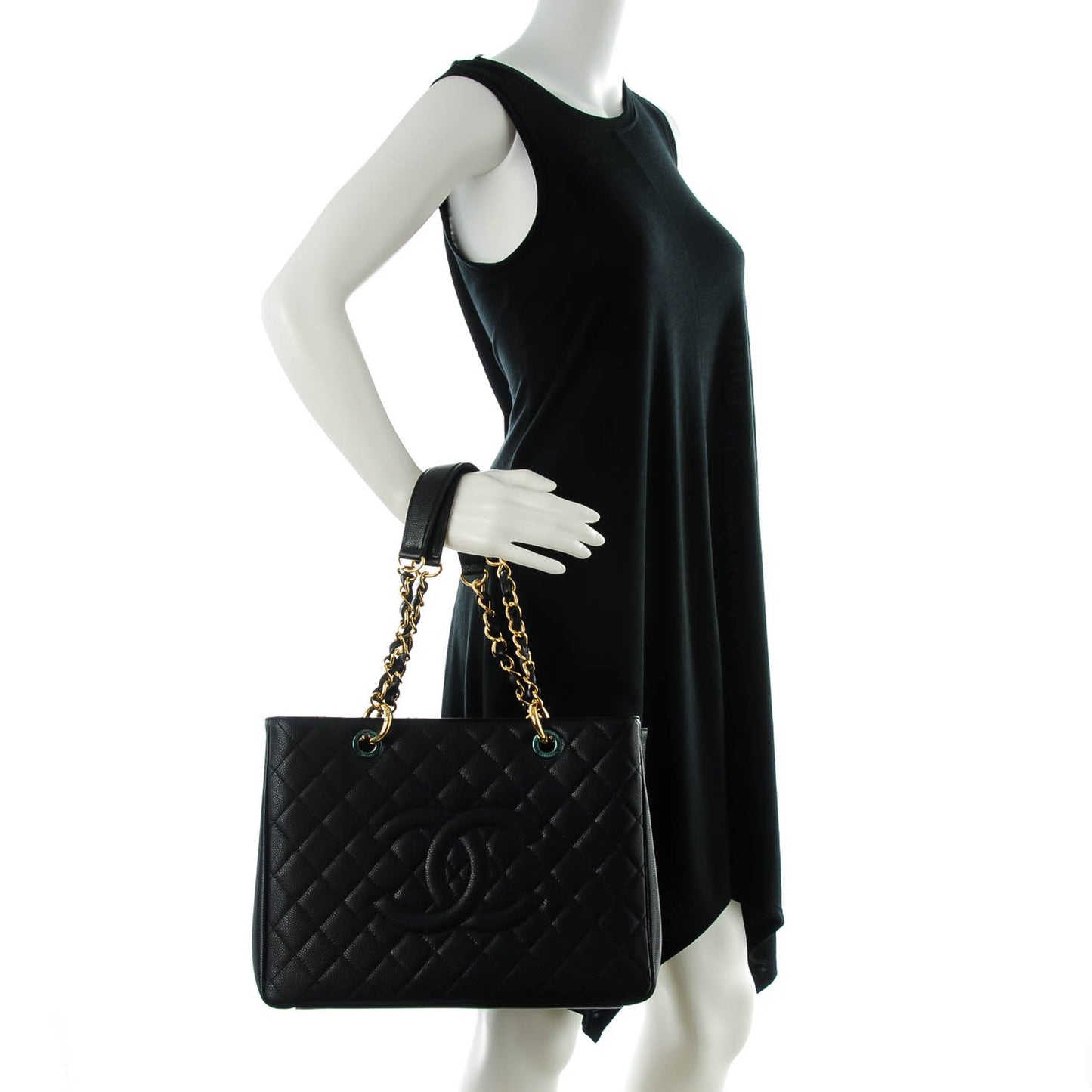 Caviar Grand Shopping Tote GST Black