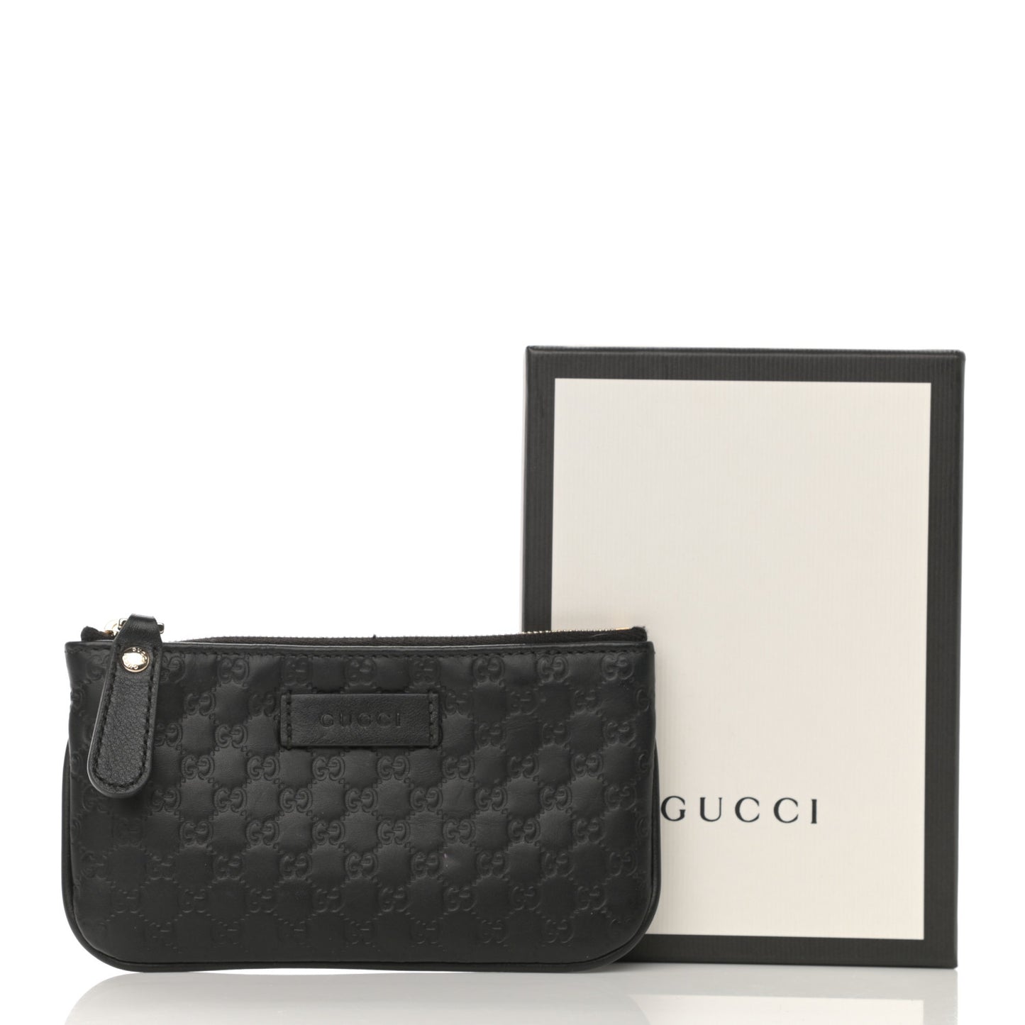 Microguccissima Key Ring Coin Case Black