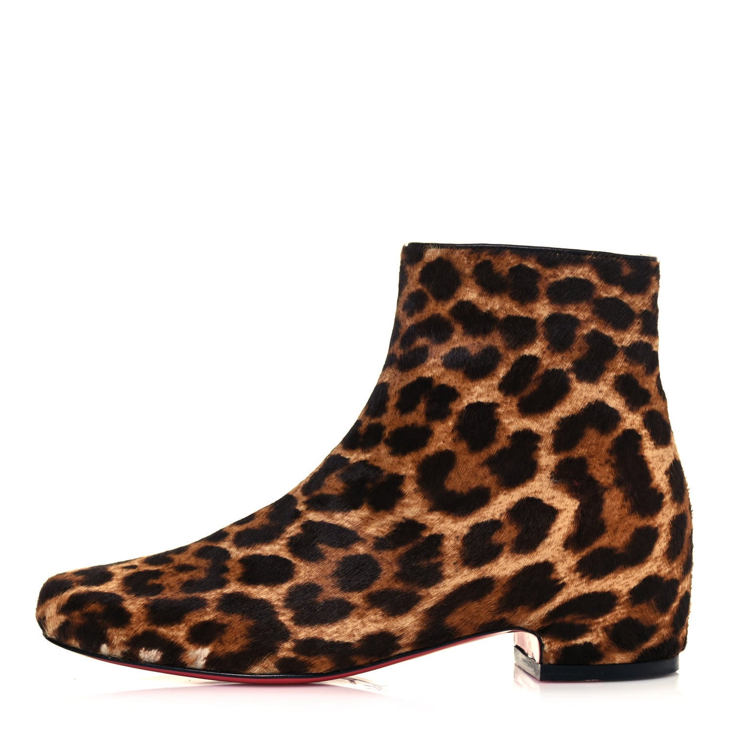 Pony Hair Tounoir Ankle Boots 36 Leopard