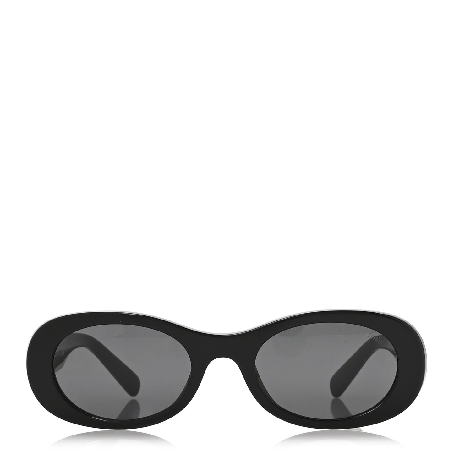 Acetate Oval Sunglasses SMU 06Z Black