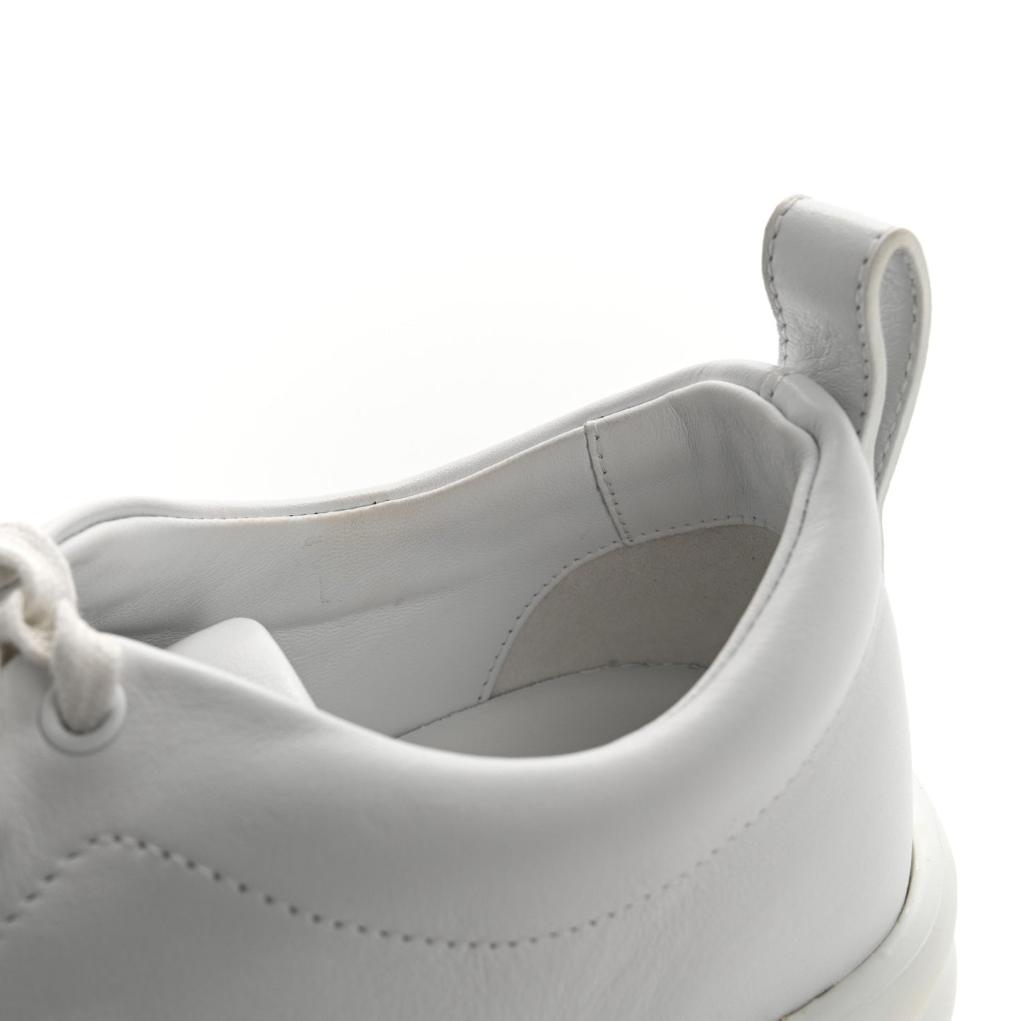 Calfskin Womens Happy Sneakers 37 White