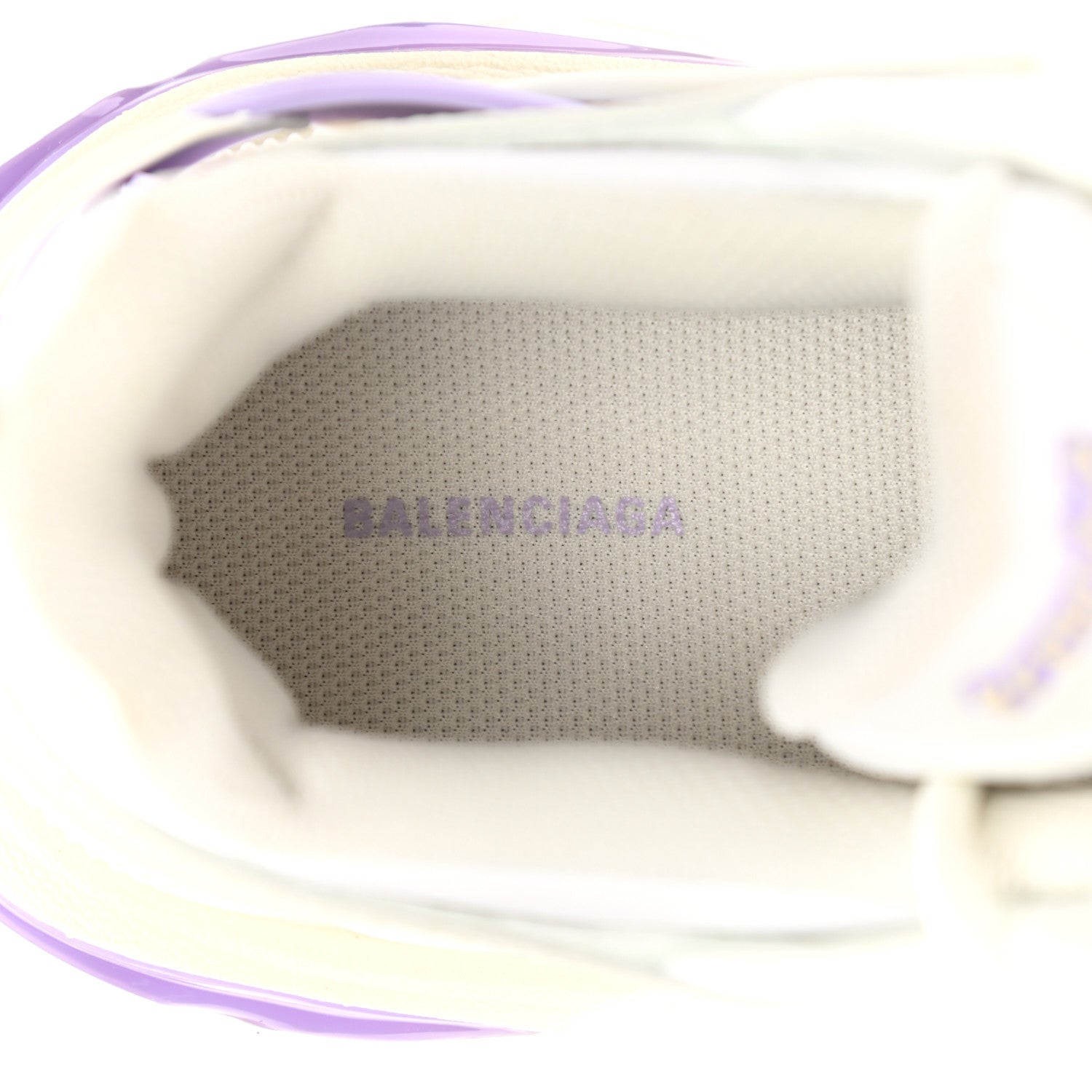 Balenciaga Rubber Mesh Tri-Color Womens Track.2 Open Sneakers 36 Lilac Beige Light Grey 7 of 9