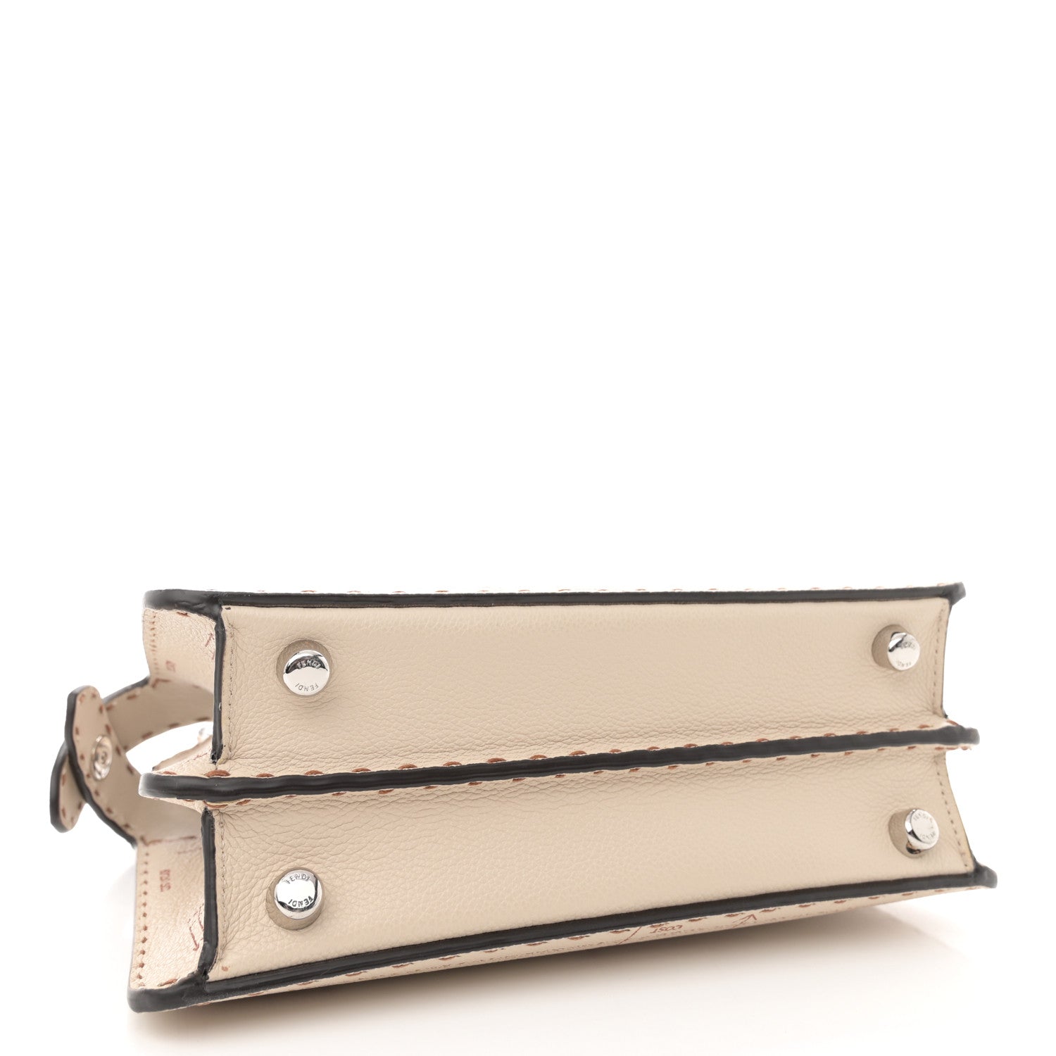 Fendi Cuoio Romano Selleria Small Peekaboo I SEE U Satchel Latte 4 of 12