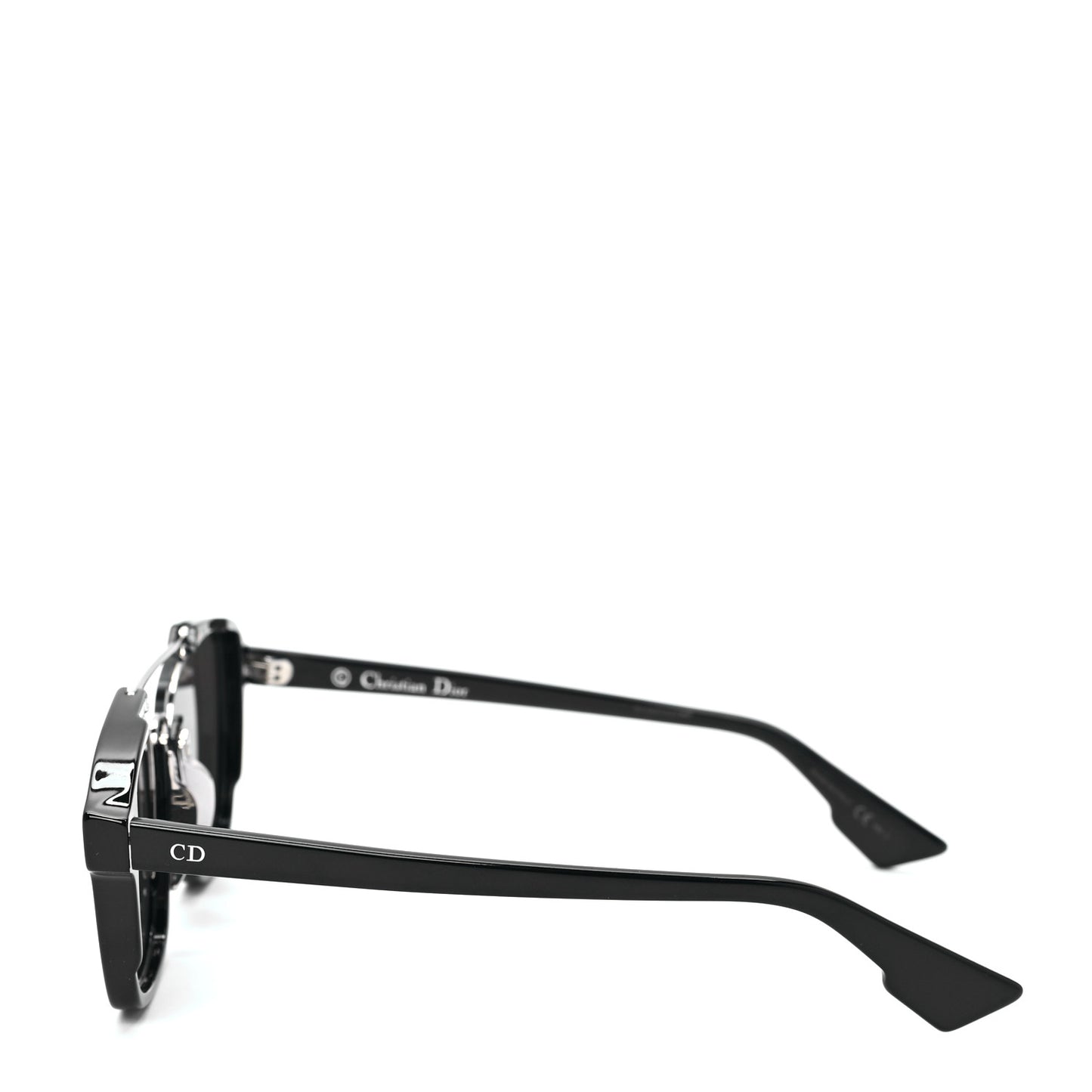 Abstract Square Mirrored Sunglasses Black