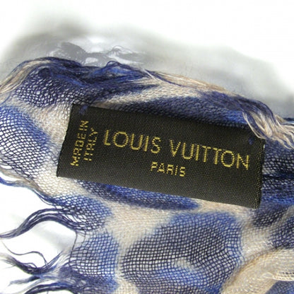 Louis Vuitton Leopard Spray Stole Blue 5 of 6