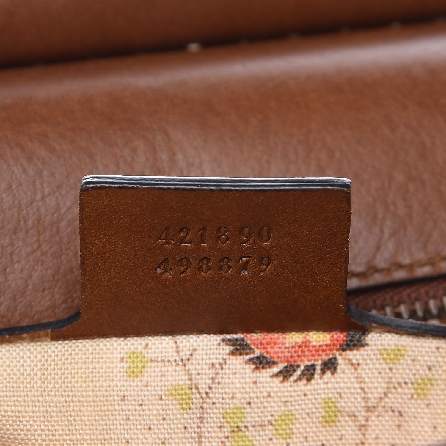 Gucci Calfskin Small GG Marmont Top Handle Bag Brown 7 of 11