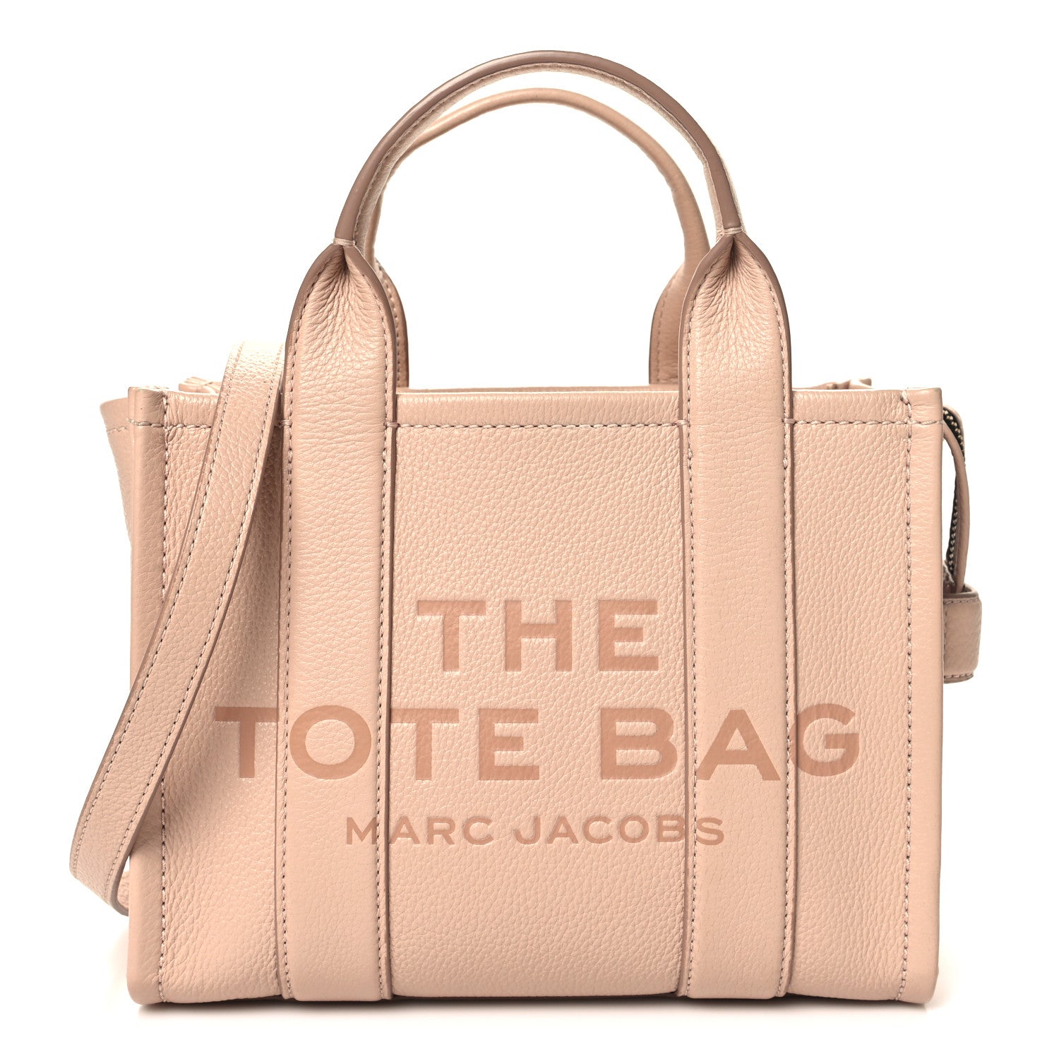 Marc Jacobs Grained Calfskin Small The Tote Bag Rose Dust 1 of 10