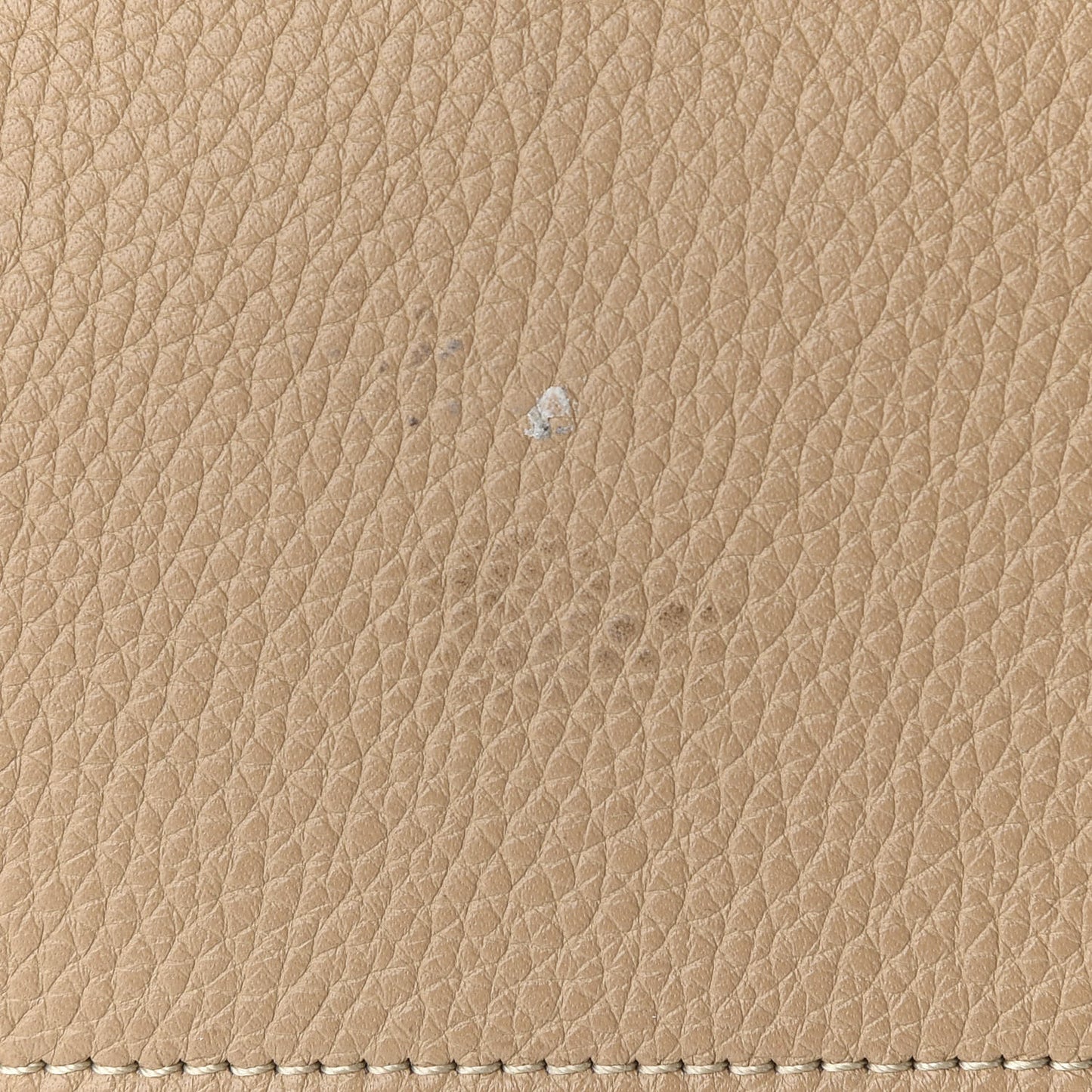 Drummed Calfskin Micro Luggage Dune