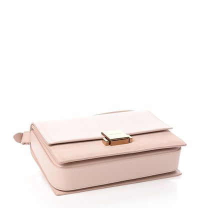 Saint Laurent Smooth Calfskin Suede Medium Bellechasse Bag Marble Pink 3 of 9