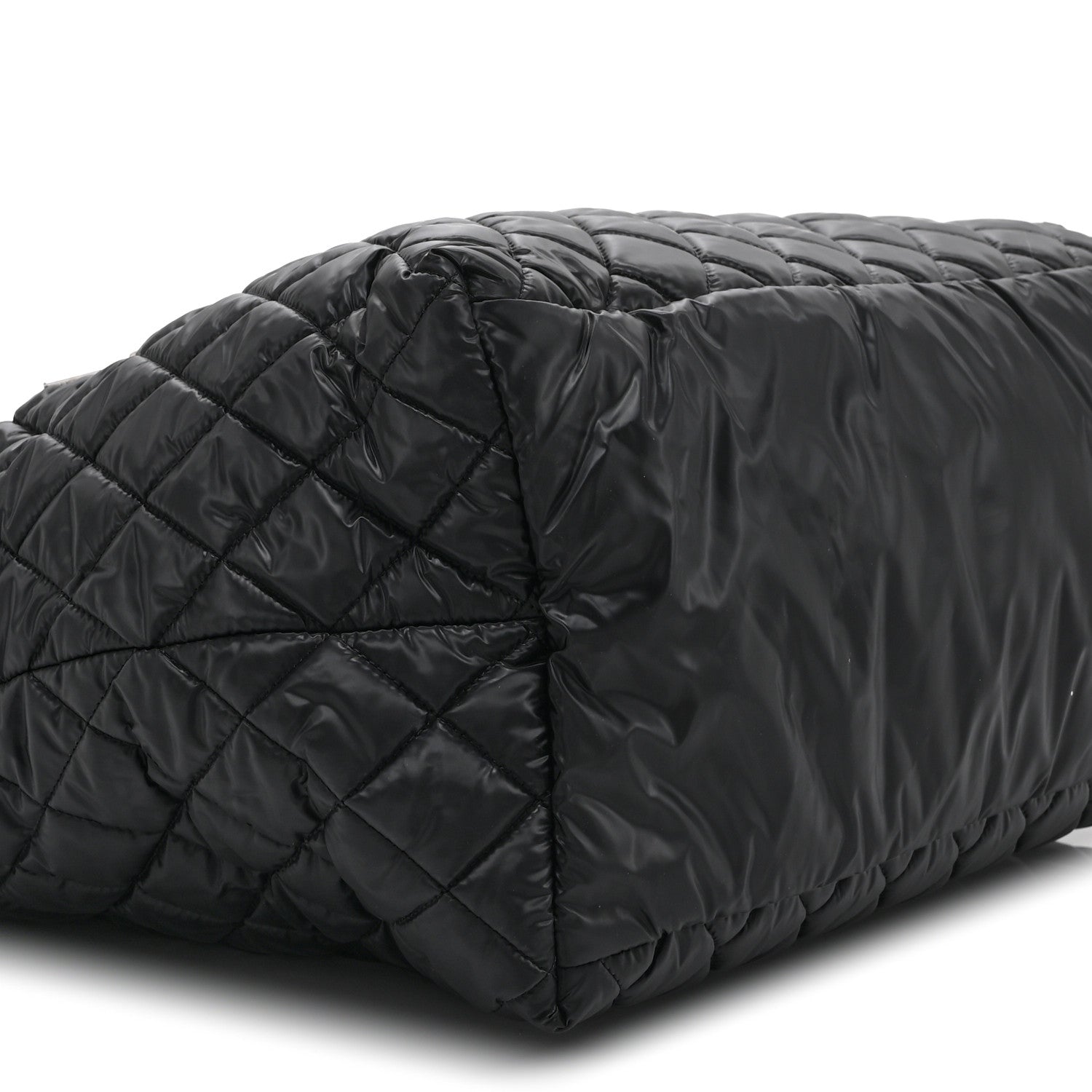 Chanel Nylon Quilted Large Coco Cocoon Tote Black 9 of 10