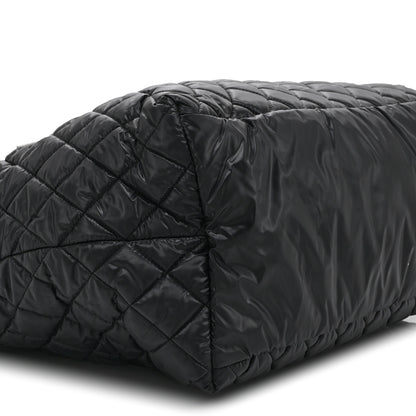 Chanel Nylon Quilted Large Coco Cocoon Tote Black 9 of 10