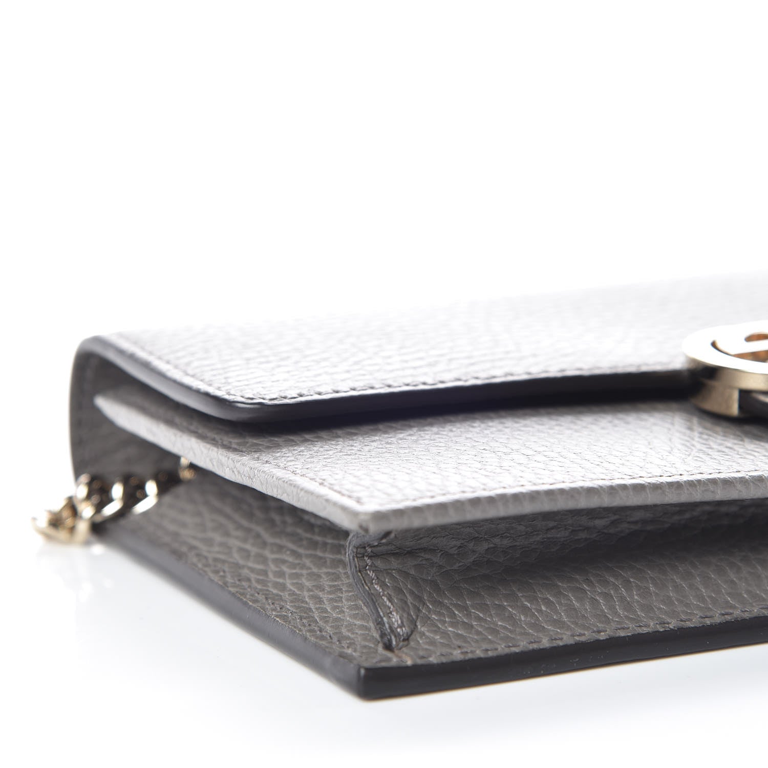 Gucci Dollar Calfskin Interlocking G Chain Wallet Loess 5 of 10