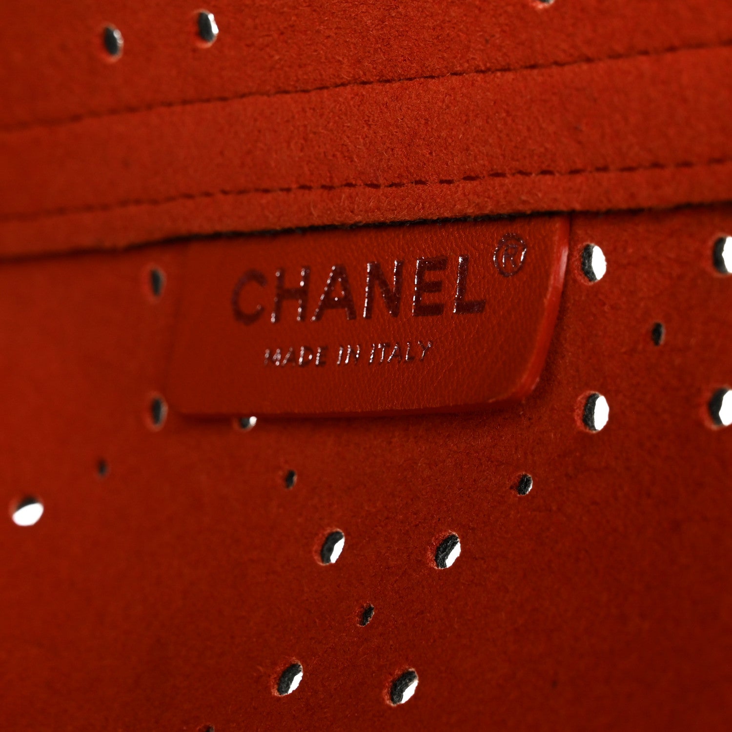 Chanel Perforated Grained Calfskin Small Shopping Tote Black 7 of 12