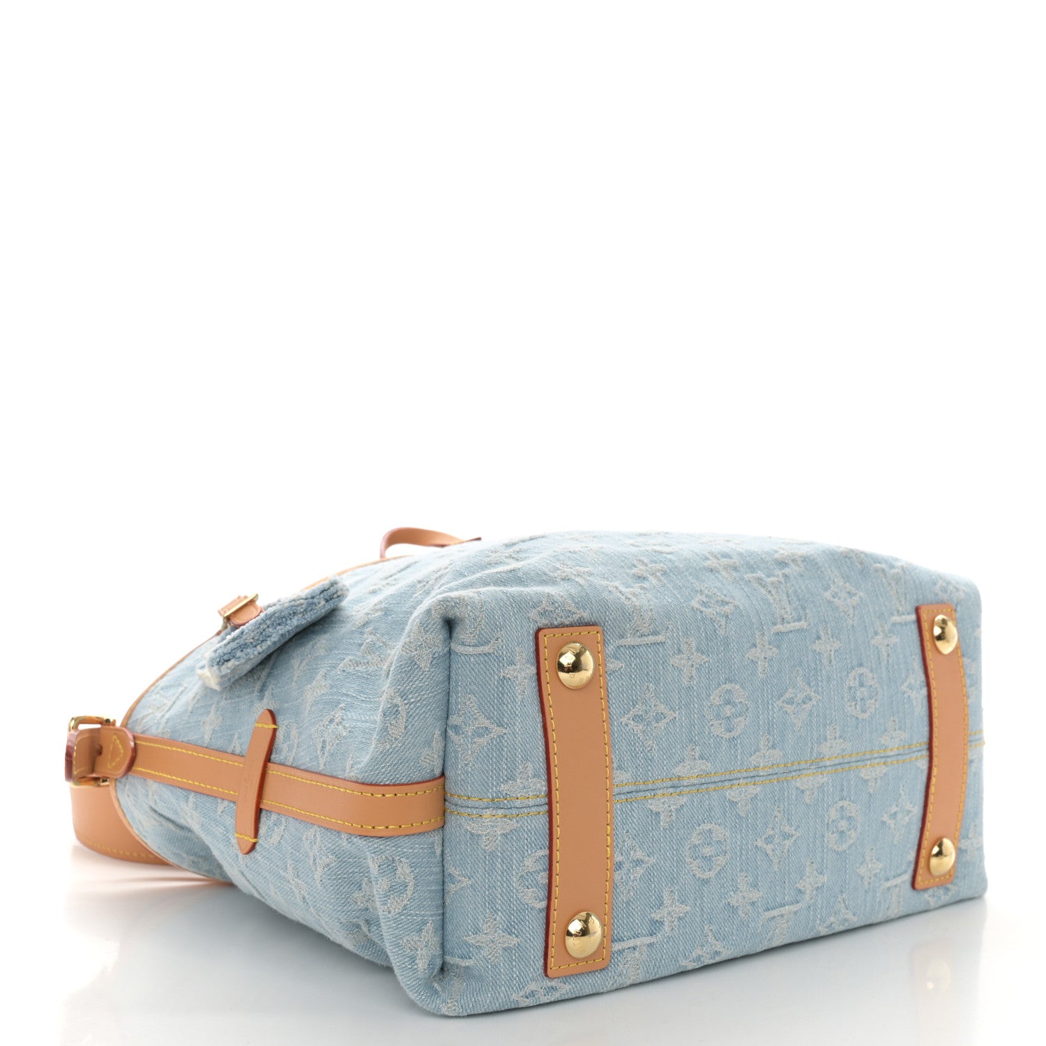 Louis Vuitton Monogram Denim CarryAll PM Sky Blue 5 of 11