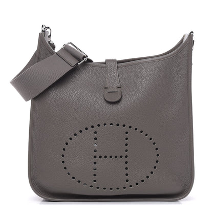 Hermes Taurillon Clemence Evelyne III GM Etain 1 of 10