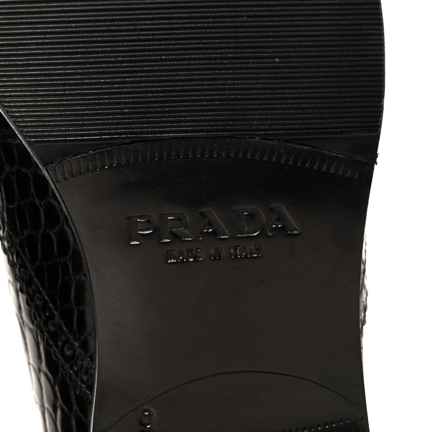 Prada Crocodile Mens Oxford 9 Black 8 of 10