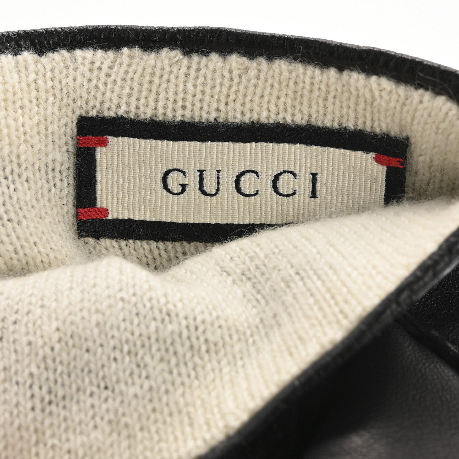 Gucci Nappa Lambskin Maya GG Gloves 6.5 Black 3 of 10