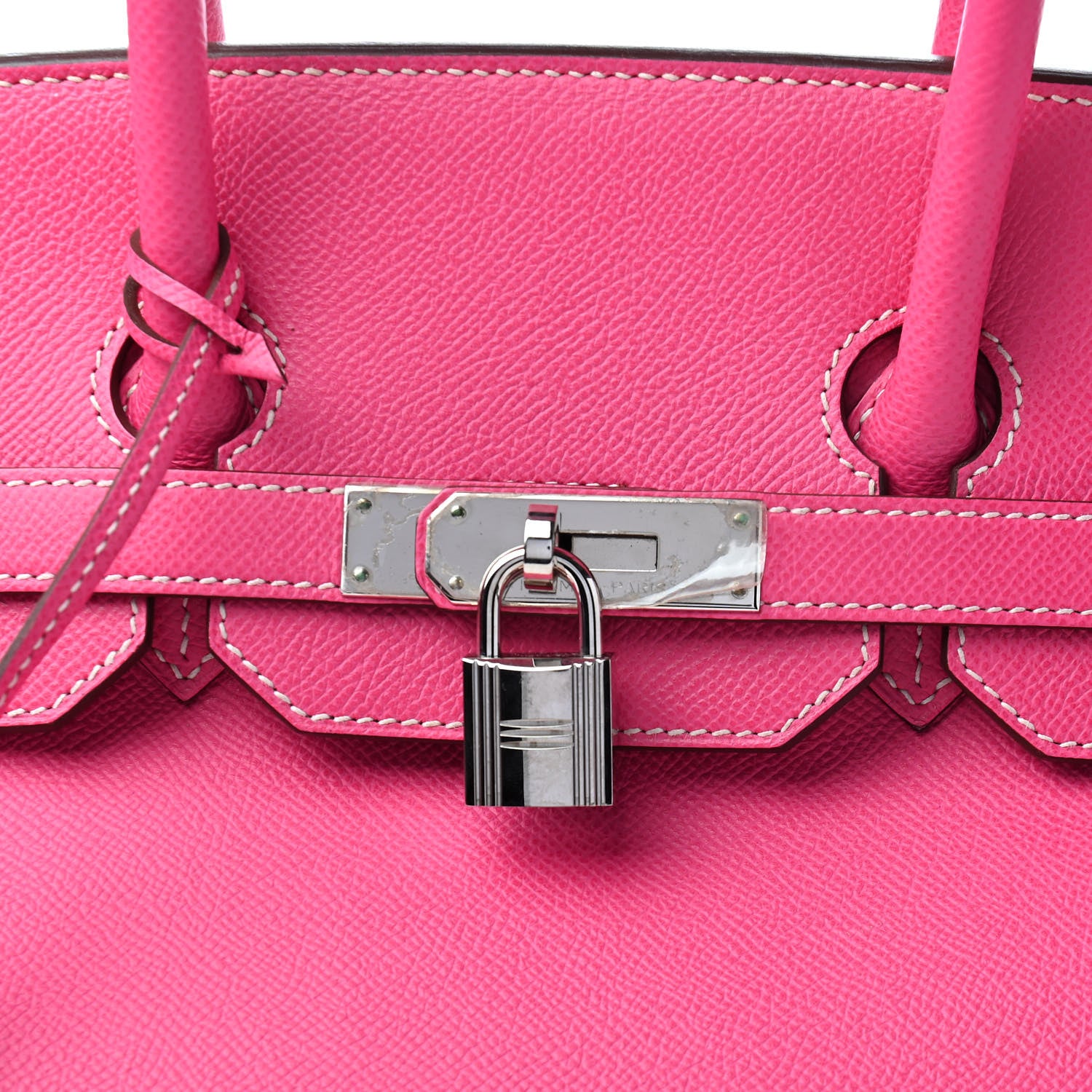 Hermes Epsom Candy Birkin 35 Rose Tyrien Rubis 13 of 13