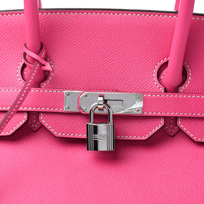 Hermes Epsom Candy Birkin 35 Rose Tyrien Rubis 13 of 13
