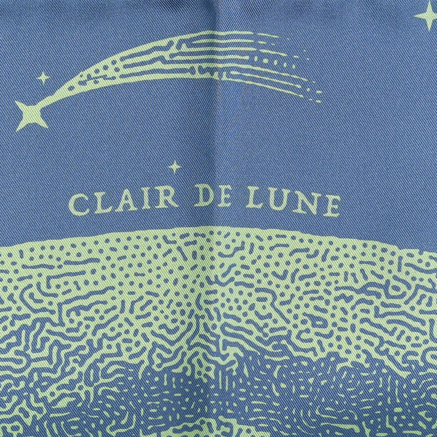 Hermes Silk Double Face Clair De Lune Scarf 90 Vieux Rose Jaune 9 of 11