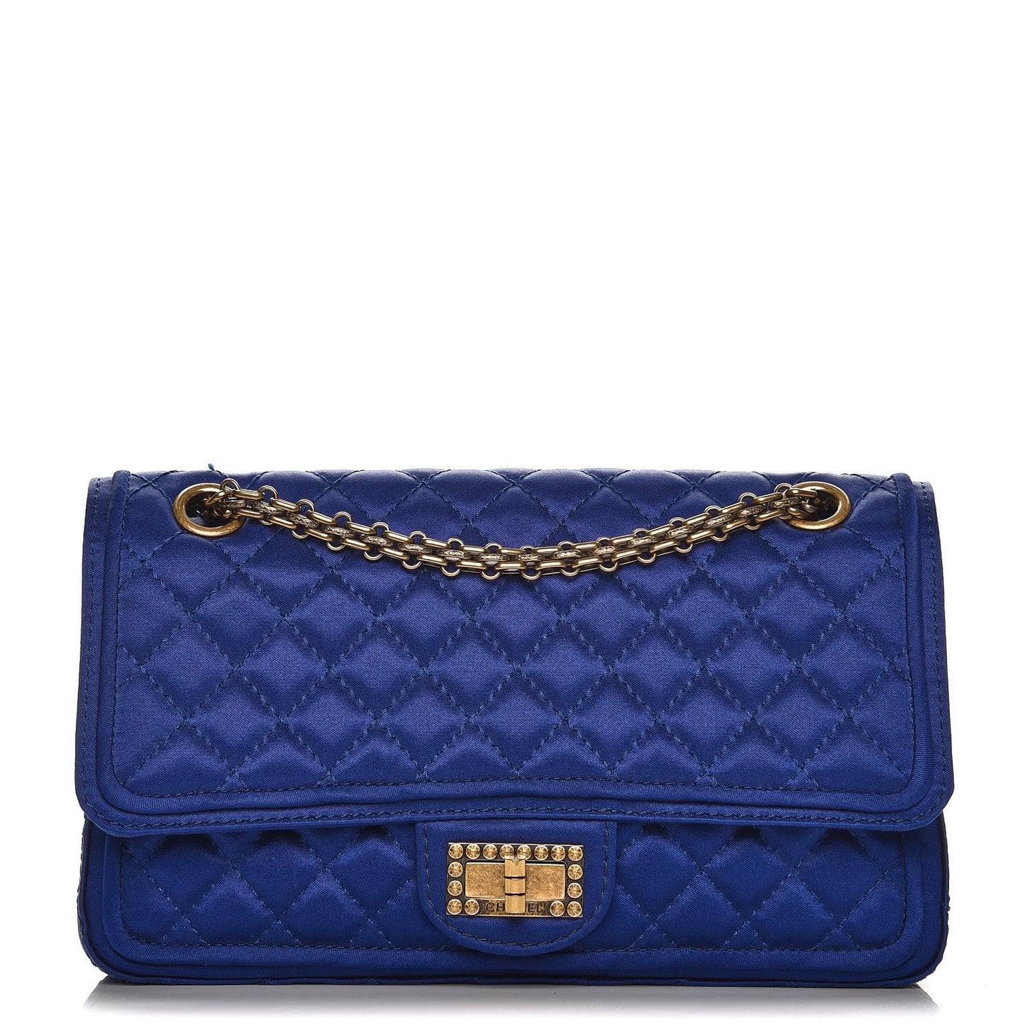 Satin Quilted 2.55 Reissue 225 Flap Blue