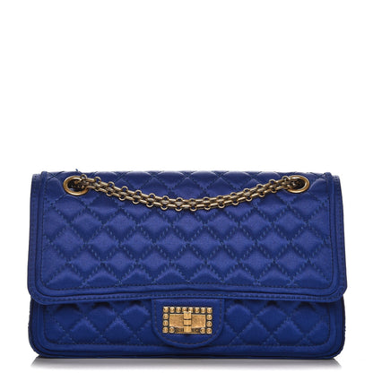Chanel Satin Quilted 2.55 Reissue 225 Flap Blue 1 of 9