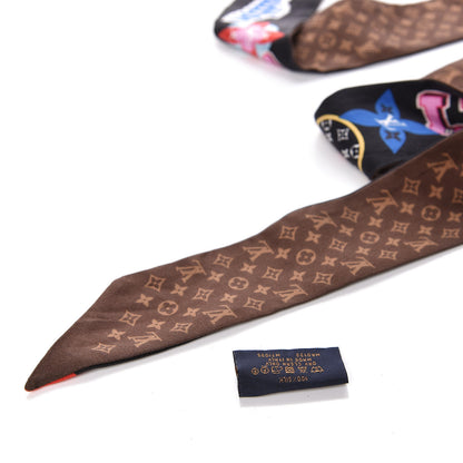 Louis Vuitton Silk Monogram LV Stories BB Bandeau Black 5 of 6