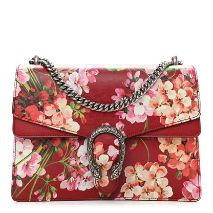 Gucci Calfskin Blooms Print Medium Dionysus Shoulder Bag Romantic Cherry Multicolor 1 of 9