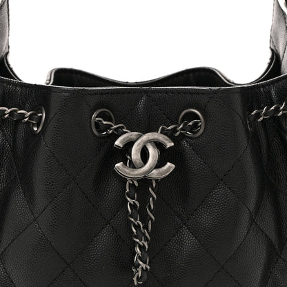 Chanel Caviar Quilted Mini Chanel 25 Handbag Black 8 of 10