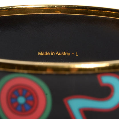 Hermes Enamel Printed Wide Tohu Bohu Bracelet Black 62 5 of 6