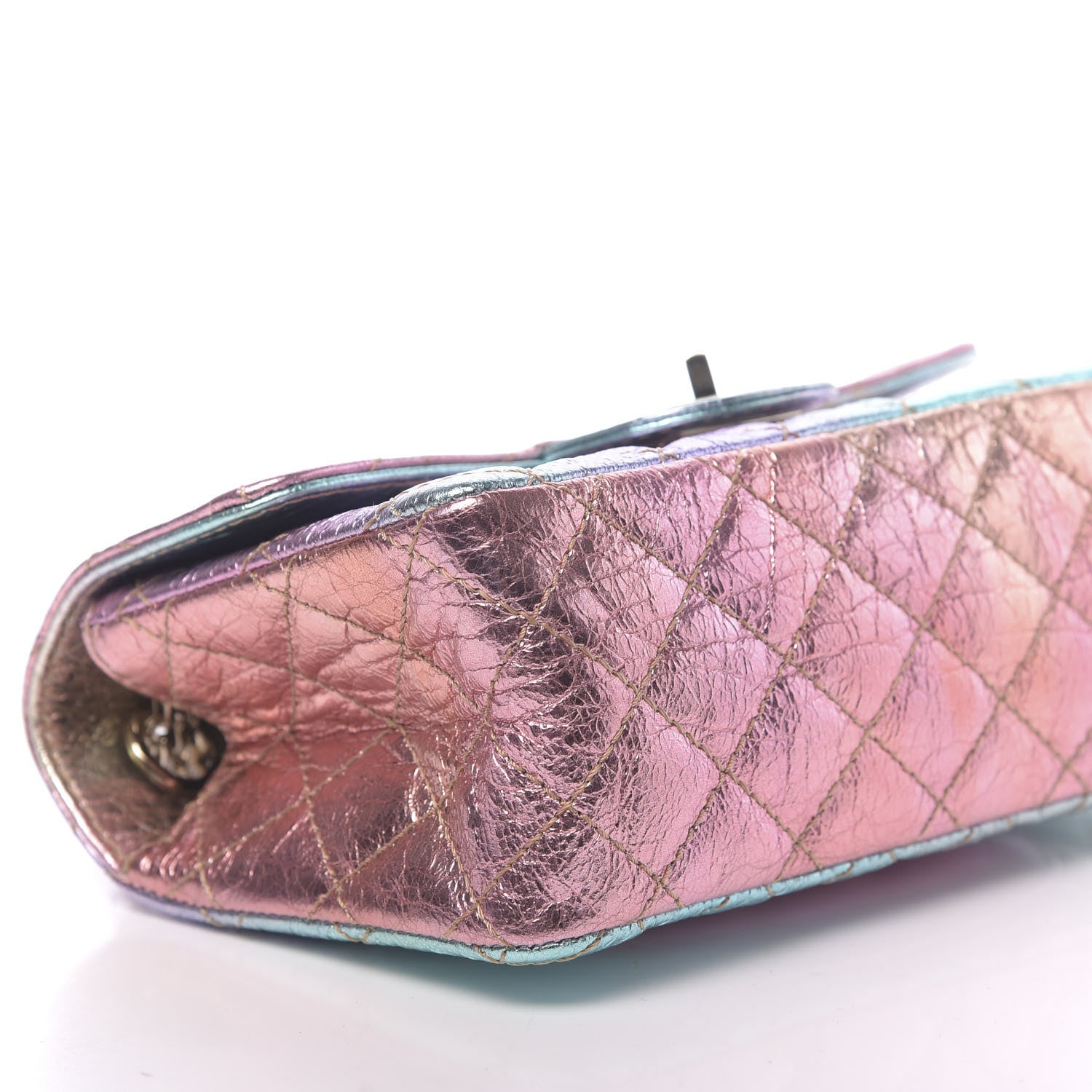 Chanel Metallic Goatskin Quilted Mini 2.55 Reissue Flap Multicolor 8 of 11