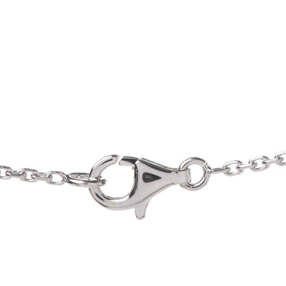 Van Cleef & Arpels 18K White Gold Mother of Pearl Vintage Alhambra Pendant Necklace 4 of 7